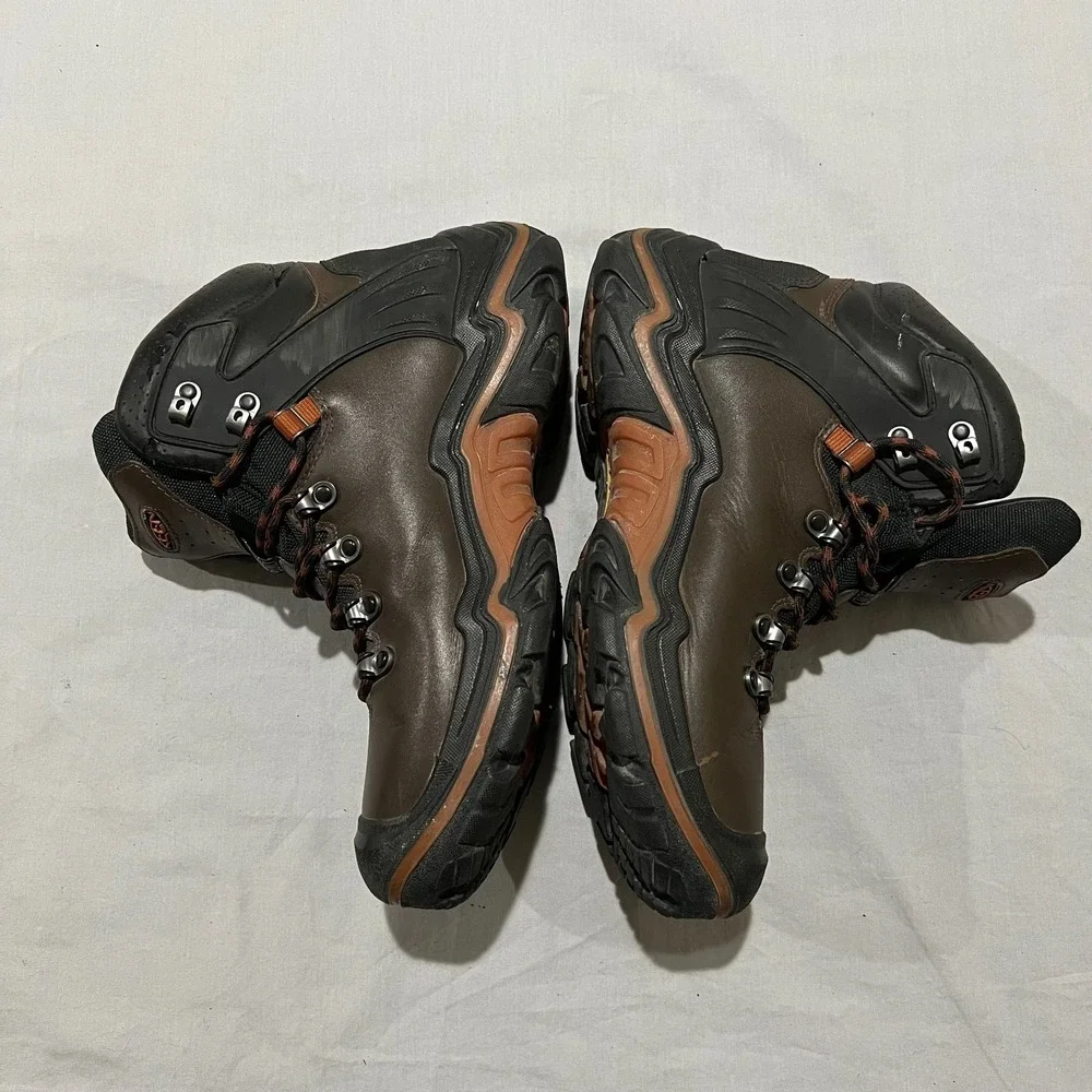 Keen Liberty Ridge Mens Brown Waterproof Full-Grain Leather Hiking Work Boots 10